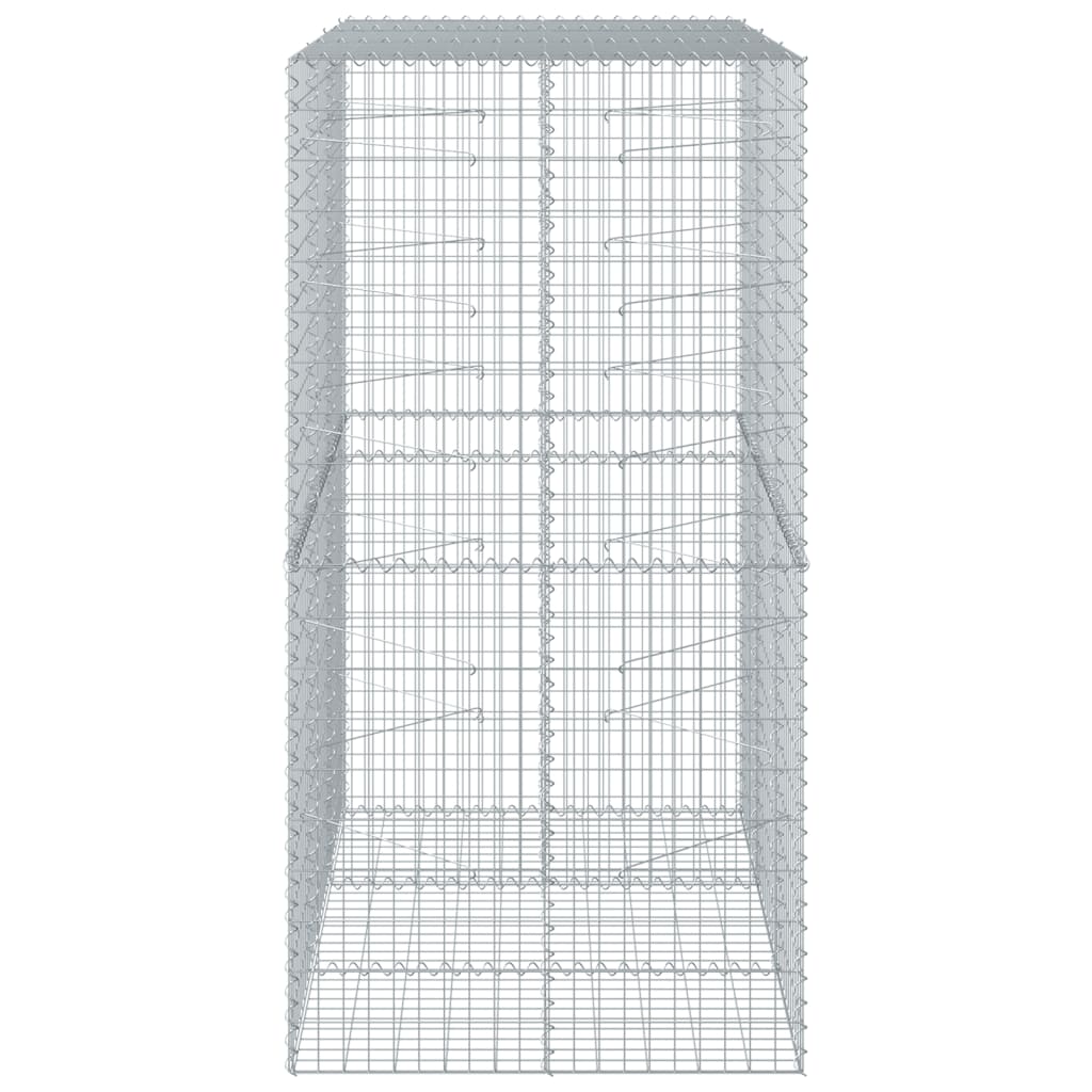 Schanskorf 150x100x200 cm gegalvaniseerd ijzer zilverkleurig - AllerleiShop