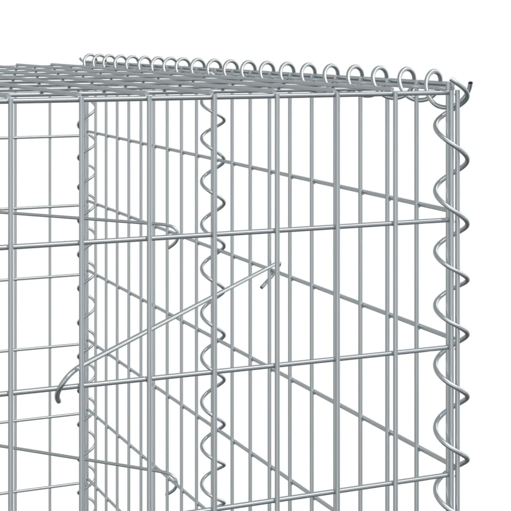 Schanskorf 150x100x200 cm gegalvaniseerd ijzer zilverkleurig - AllerleiShop