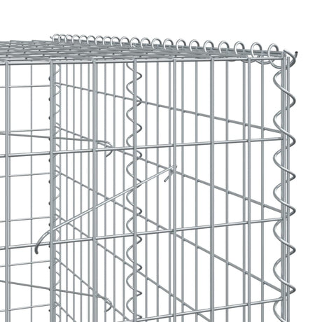 Schanskorf 200x100x200 cm gegalvaniseerd ijzer zilverkleurig - AllerleiShop