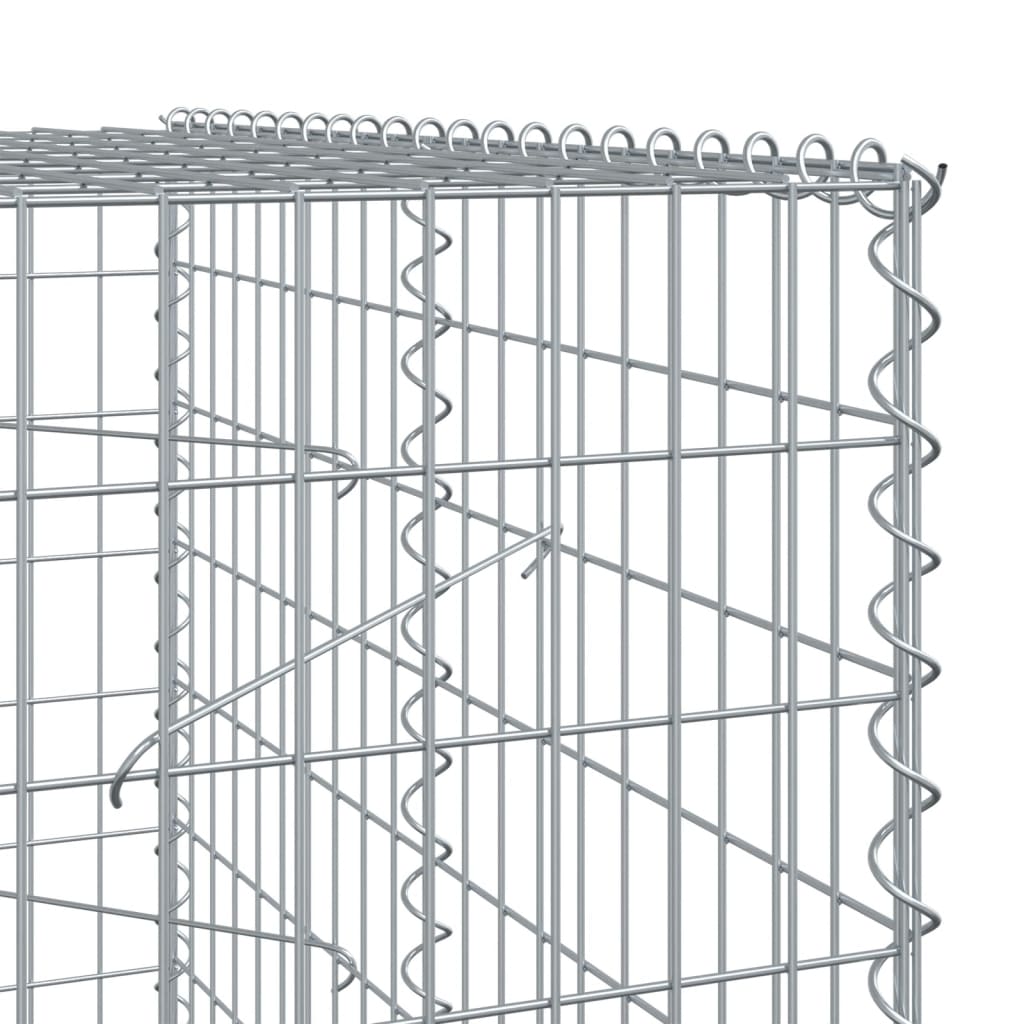 Schanskorf 500x100x200 cm gegalvaniseerd ijzer zilverkleurig - AllerleiShop