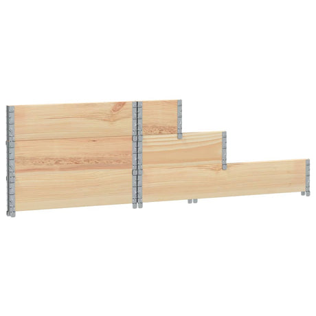 Verhoogde plantenbak 3-laags 120x80 cm massief grenenhout - AllerleiShop