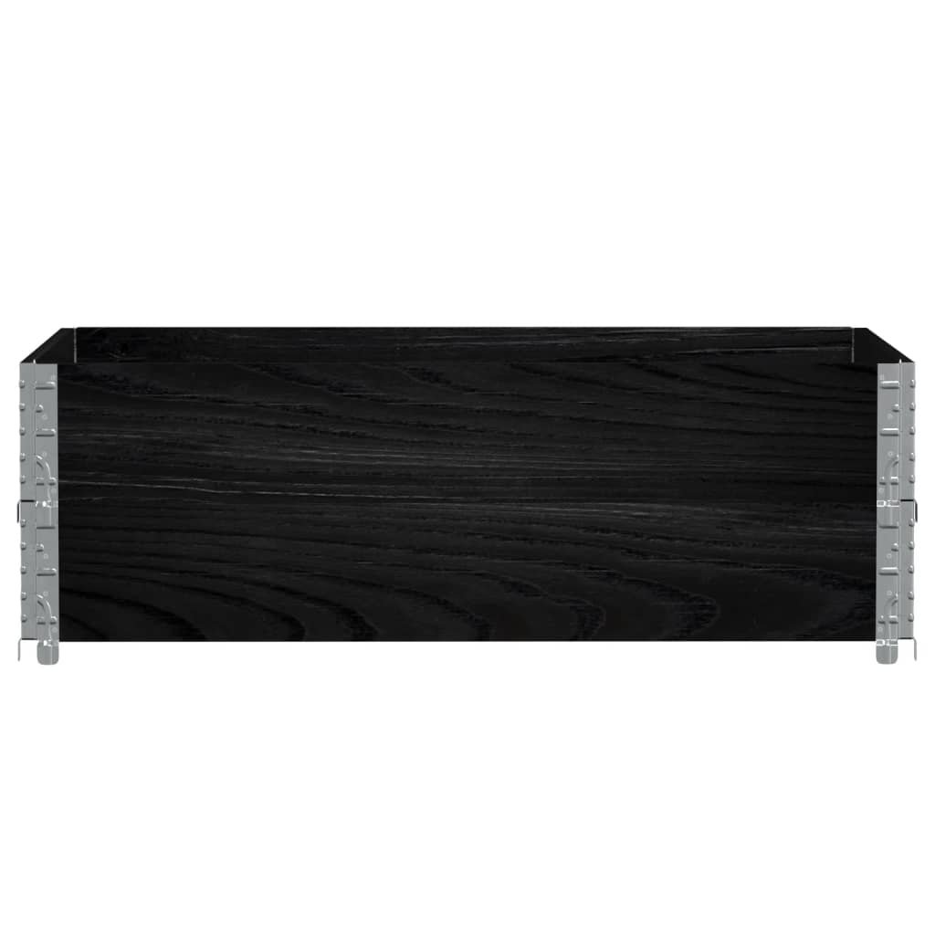 Plantenbak 120x80 cm massief grenenhout zwart - AllerleiShop