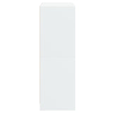 Hoge kast met deuren 68x37x109 cm bewerkt hout wit - AllerleiShop