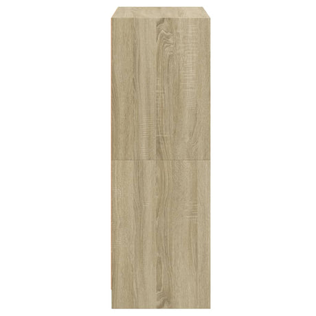 Hoge kast met deuren 68x37x109 cm bewerkt hout sonoma eiken - AllerleiShop