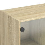 Hoge kast met deuren 68x37x109 cm bewerkt hout sonoma eiken - AllerleiShop