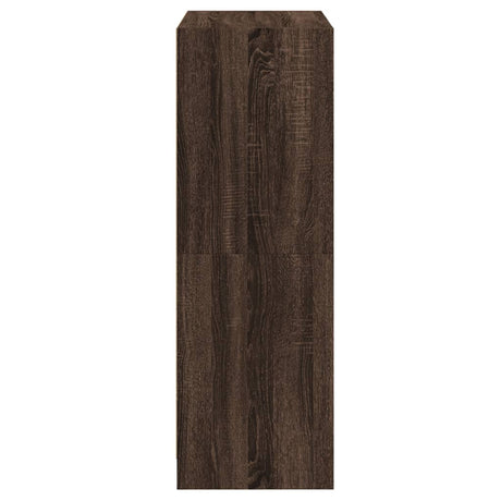 Hoge kast met deuren 68x37x109 cm bewerkt hout bruin eikenkleur - AllerleiShop