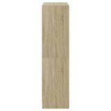 Hoge kast met deuren 68x37x142 cm bewerkt hout sonoma eiken - AllerleiShop