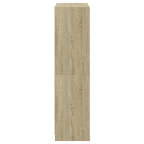 Hoge kast met deuren 68x37x142 cm bewerkt hout sonoma eiken - AllerleiShop