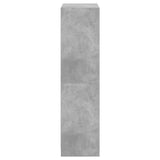 Hoge kast met deuren 68x37x142 cm bewerkt hout betongrijs - AllerleiShop