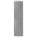 Hoge kast met deuren 68x37x142 cm bewerkt hout grijs sonoma - AllerleiShop