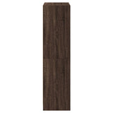 Hoge kast met deuren 68x37x142 cm bewerkt hout bruin eikenkleur - AllerleiShop