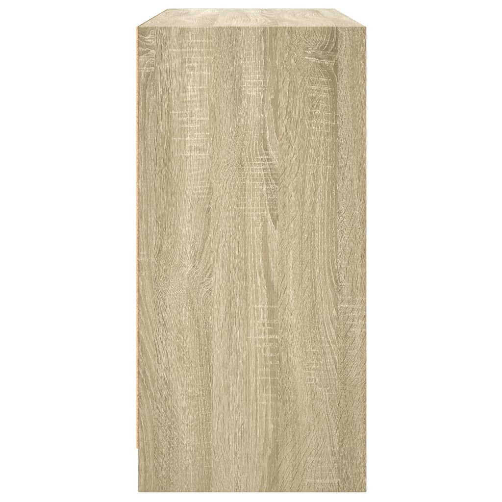 Dressoir 102x37x75,5 cm bewerkt hout sonoma eikenkleurig - AllerleiShop