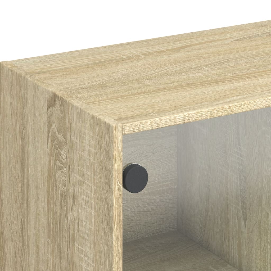 Dressoir 102x37x75,5 cm bewerkt hout sonoma eikenkleurig - AllerleiShop