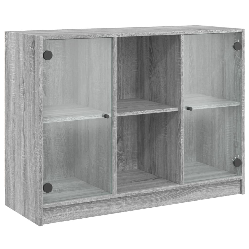 Dressoir 102x37x75,5 cm bewerkt hout grijs sonoma eikenkleurig - AllerleiShop