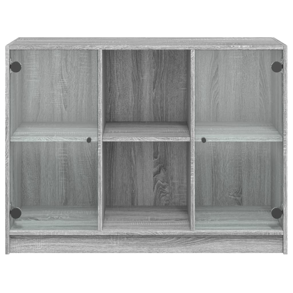 Dressoir 102x37x75,5 cm bewerkt hout grijs sonoma eikenkleurig - AllerleiShop