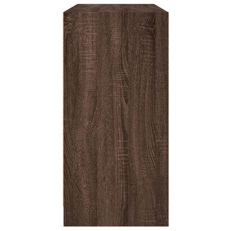 Dressoir 102x37x75,5 cm bewerkt hout bruin eikenkleurig - AllerleiShop