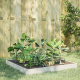 Plantenbak verhoogd 100x100x18,5 cm staal wit - AllerleiShop