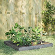 Plantenbak verhoogd 100x100x18,5 cm gegalvaniseerd staal - AllerleiShop