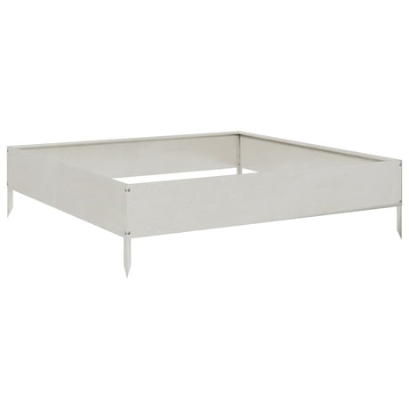 Plantenbak verhoogd 100x100x26 cm roestvrijstaal - AllerleiShop