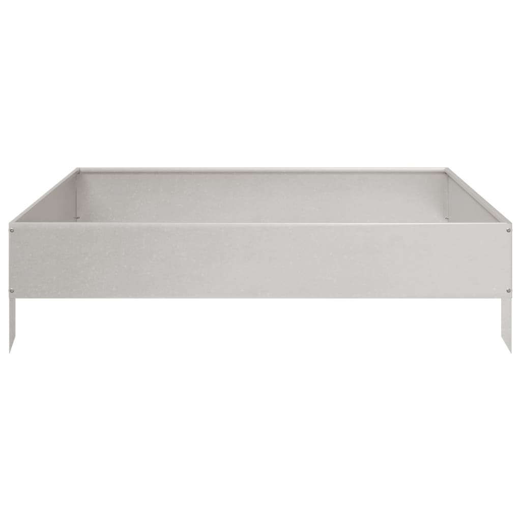 Plantenbak verhoogd 100x100x26 cm roestvrijstaal - AllerleiShop