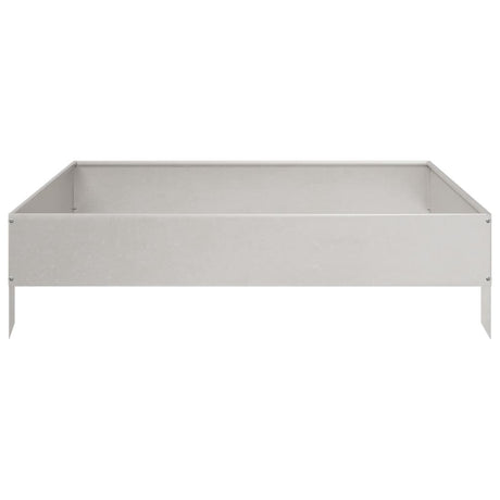 Plantenbak verhoogd 100x100x26 cm roestvrijstaal - AllerleiShop