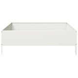 Plantenbak verhoogd 100x100x33,5 cm staal wit - AllerleiShop