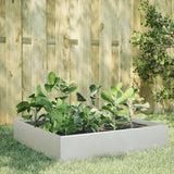 Plantenbak verhoogd 100x100x33,5 cm roestvrijstaal - AllerleiShop