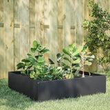 Plantenbak verhoogd 100x100x25 cm staal antracietkleurig - AllerleiShop