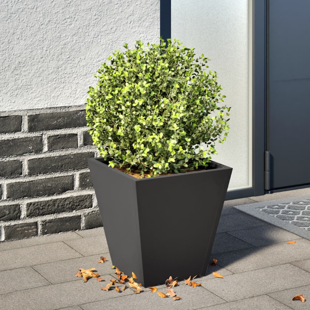 Plantenbak 30x30x30 cm staal zwart - AllerleiShop