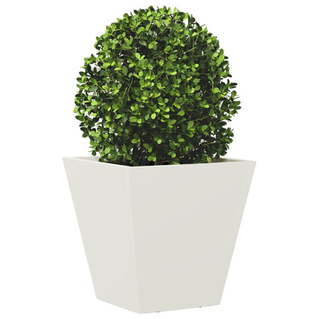 Plantenbak 30x30x30 cm staal wit - AllerleiShop