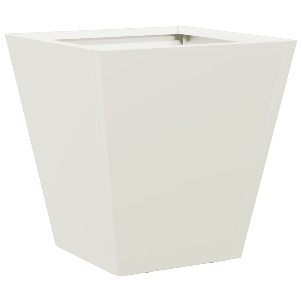 Plantenbak 30x30x30 cm staal wit - AllerleiShop