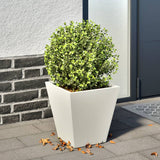 Plantenbak 30x30x30 cm staal wit - AllerleiShop