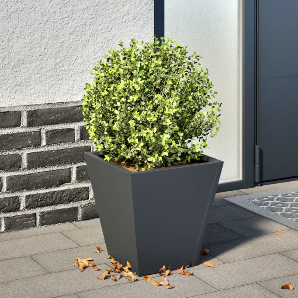 Plantenbak 30x30x30 cm staal antracietkleurig - AllerleiShop