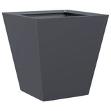 Plantenbakken 2 st 30x30x30 cm staal antracietkleurig - AllerleiShop