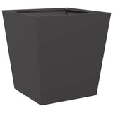 Plantenbakken 2 st 40x40x40 cm staal zwart - AllerleiShop