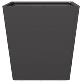 Plantenbakken 2 st 40x40x40 cm staal zwart - AllerleiShop