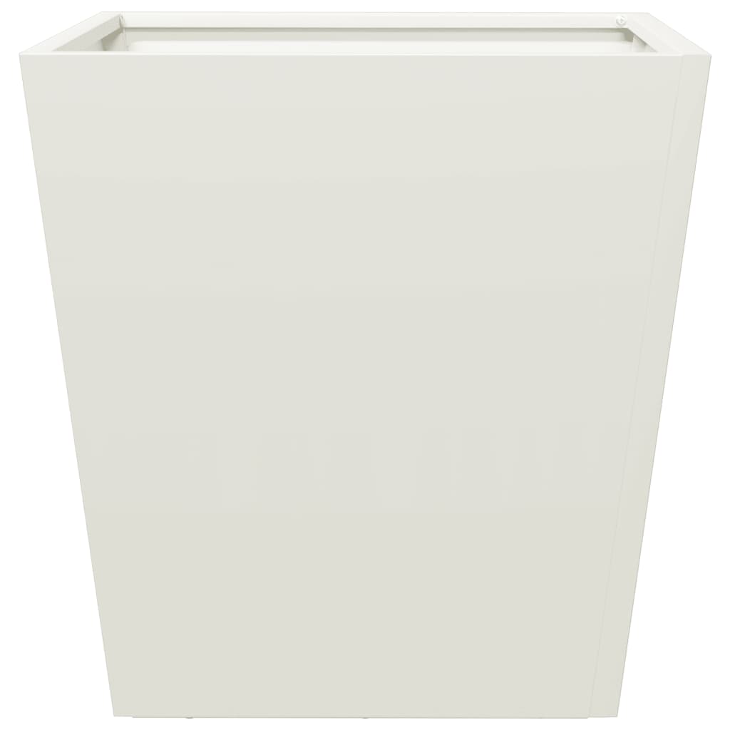 Plantenbak 40x40x40 cm staal wit - AllerleiShop