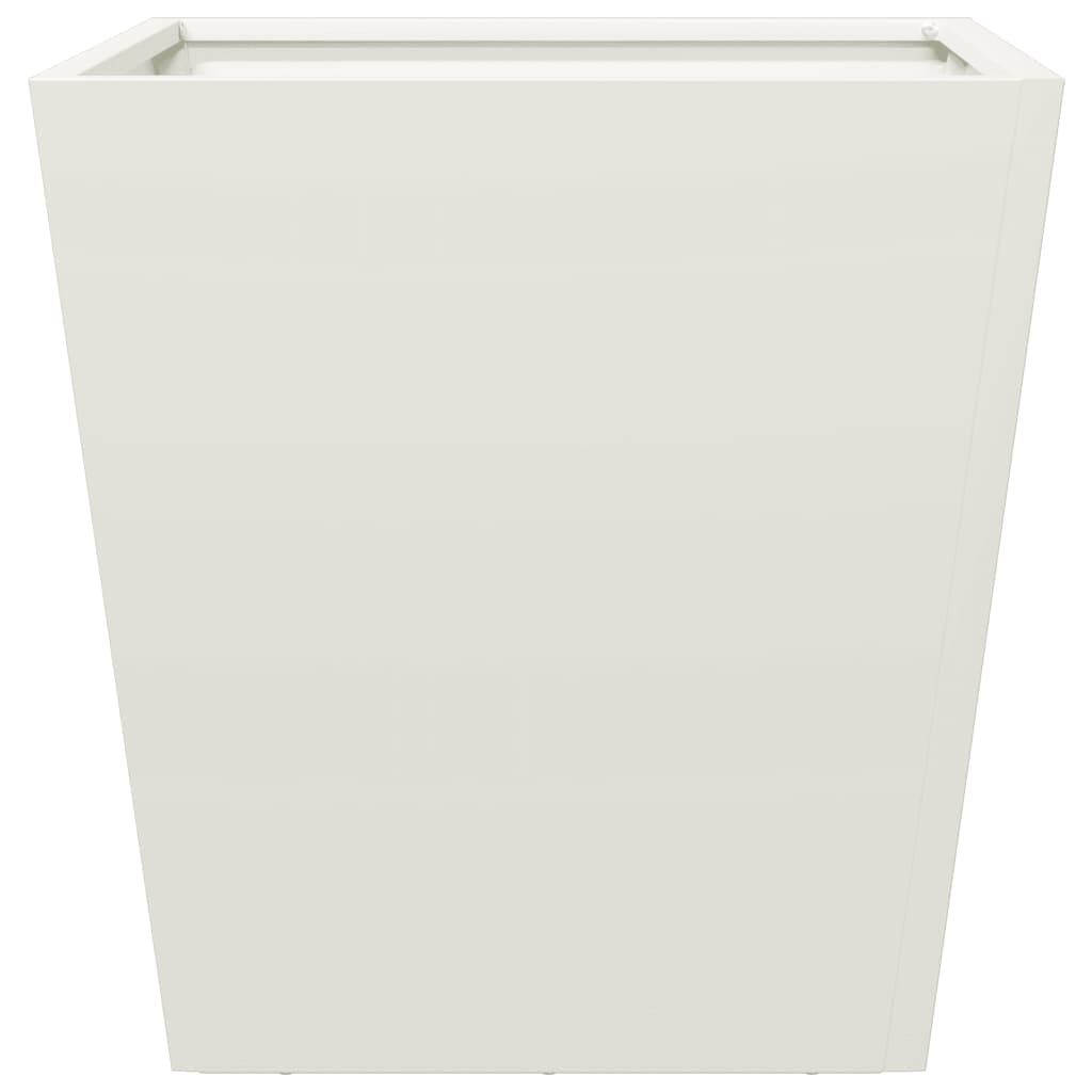 Plantenbak 40x40x40 cm staal wit - AllerleiShop