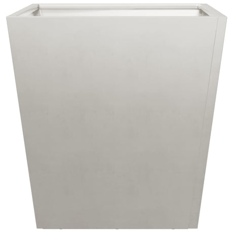 Plantenbakken 2 st 40x40x40 cm roestvrij staal - AllerleiShop