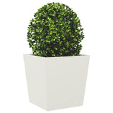 Plantenbak 50x50x50 cm staal wit - AllerleiShop