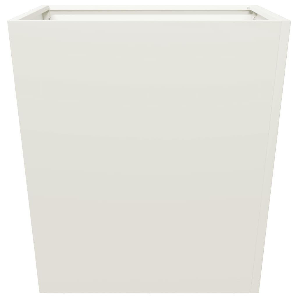 Plantenbak 50x50x50 cm staal wit - AllerleiShop