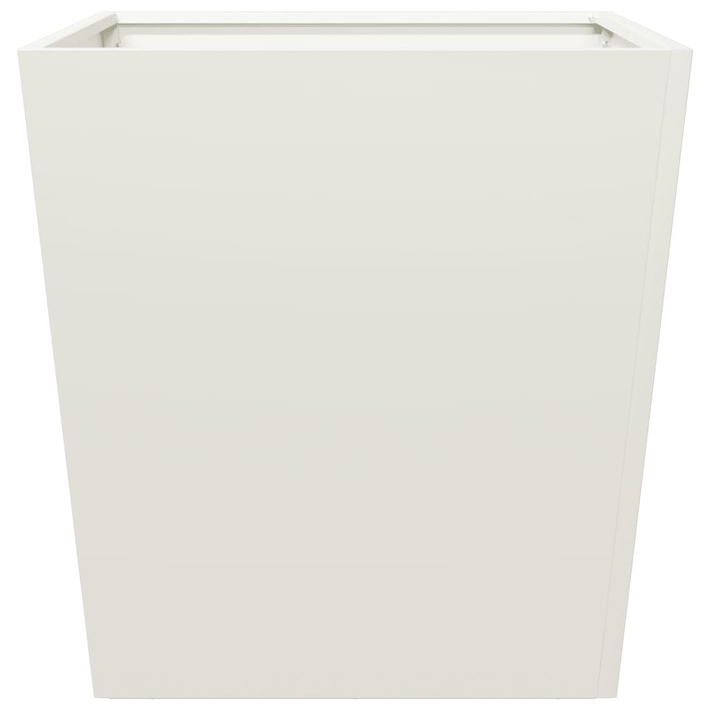 Plantenbak 50x50x50 cm staal wit - AllerleiShop