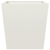 Plantenbak 50x50x50 cm staal wit - AllerleiShop