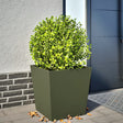 Plantenbak 50x50x50 cm staal olijfgroen - AllerleiShop