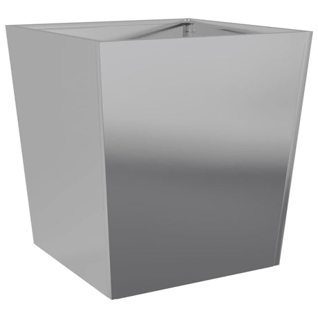 Plantenbakken 2 st 50x50x50 cm gegalvaniseerd staal - AllerleiShop