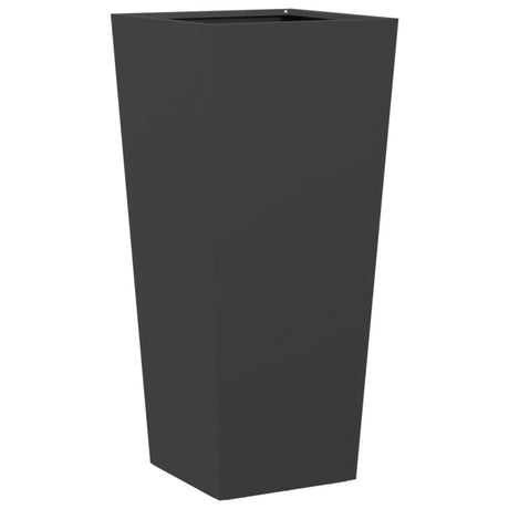 Plantenbak 35x35x75 cm staal zwart - AllerleiShop