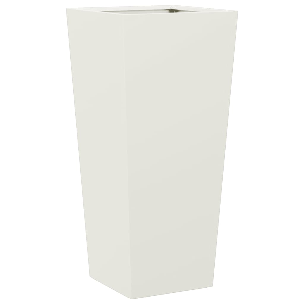 Plantenbak 35x35x75 cm staal wit - AllerleiShop