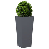 Plantenbak 35x35x75 cm staal antracietkleurig - AllerleiShop