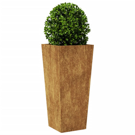 Plantenbakken 2 st 35x35x75 cm cortenstaal - AllerleiShop