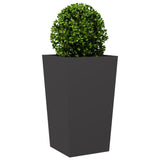 Plantenbak 45x45x75 cm staal zwart - AllerleiShop